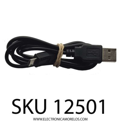 CABLE DE CARGA TIPO A MICRO USB ( 84cm )	